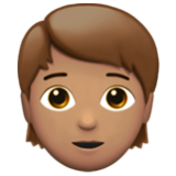 Apple(iPhone) Person: Medium Skin Tone Emoji