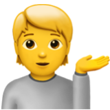 Apple(iPhone) Person Tipping Hand Emoji