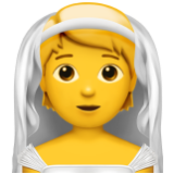 Apple(iPhone) Person With Veil Emoji