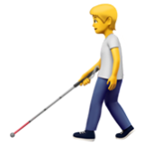 Apple(iPhone) Person With White Cane Emoji