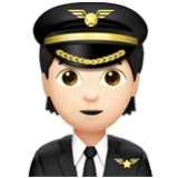 Apple(iPhone) Pilot: Light Skin Tone Emoji