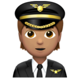 Apple(iPhone) Pilot: Medium Skin Tone Emoji