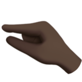 Apple(iPhone) Pinching Hand: Dark Skin Tone Emoji