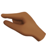 Apple(iPhone) Pinching Hand: Medium-Dark Skin Tone Emoji