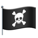 Apple(iPhone) Pirate Flag Emoji