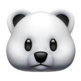 Apple(iPhone) Polar Bear Emoji