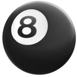 Apple(iPhone) Pool 8 Ball Emoji