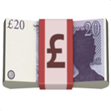 Apple(iPhone) Pound Banknote Emoji