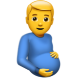 Apple(iPhone) Pregnant Man Emoji