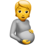 Apple(iPhone) Pregnant Person Emoji