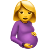 Apple(iPhone) Pregnant Woman Emoji