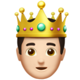 Apple(iPhone) Prince: Light Skin Tone Emoji