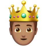 Apple(iPhone) Prince: Medium Skin Tone Emoji