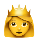 Apple(iPhone) Princess Emoji