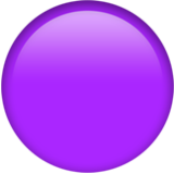 Apple(iPhone) Purple Circle Emoji