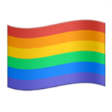 Apple(iPhone) Rainbow Flag Emoji