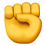 Apple(iPhone) Raised Fist Emoji