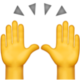 Apple(iPhone) Raising Hands Emoji