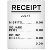 Apple(iPhone) Receipt Emoji