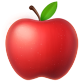 Apple(iPhone) Red Apple Emoji