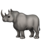 Apple(iPhone) Rhinoceros Emoji