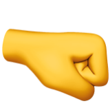 Apple(iPhone) Right-Facing Fist Emoji