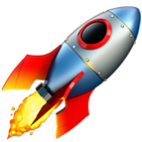 Apple(iPhone) Rocket Emoji