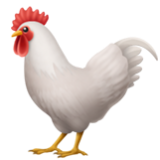 Apple(iPhone) Rooster Emoji