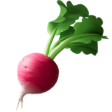 Apple(iPhone) Root Vegetable Emoji