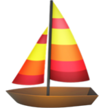 Apple(iPhone) Sailboat Emoji