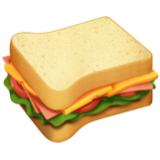 Apple(iPhone) Sandwich Emoji