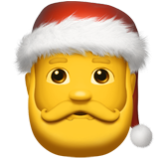 Apple(iPhone) Santa Claus Emoji