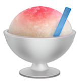 Apple(iPhone) Shaved Ice Emoji