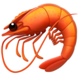 Apple(iPhone) Shrimp Emoji