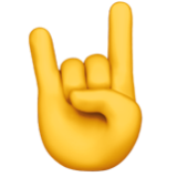 Apple(iPhone) Sign Of The Horns Emoji