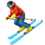 Apple(iPhone) Skier Emoji