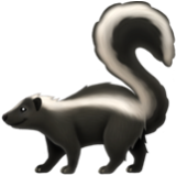 Apple(iPhone) Skunk Emoji