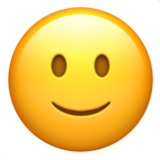 Apple(iPhone) Slightly Smiling Face Emoji