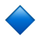 Apple(iPhone) Small Blue Diamond Emoji