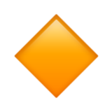 Apple(iPhone) Small Orange Diamond Emoji