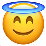 Apple(iPhone) Smiling Face With Halo Emoji