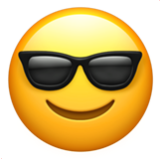 Apple(iPhone) Smiling Face With Sunglasses Emoji