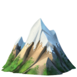 Apple(iPhone) Snow-Capped Mountain Emoji