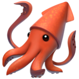 Apple(iPhone) Squid Emoji