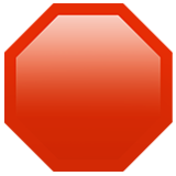 Apple(iPhone) Stop Sign Emoji