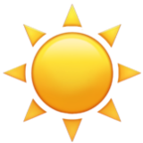 Apple(iPhone) Sun Emoji