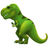 Apple(iPhone) T-Rex Emoji