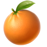 Apple(iPhone) Tangerine Emoji