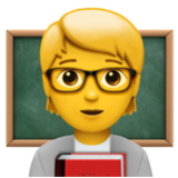 Apple(iPhone) Teacher Emoji