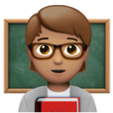 Apple(iPhone) Teacher: Medium Skin Tone Emoji